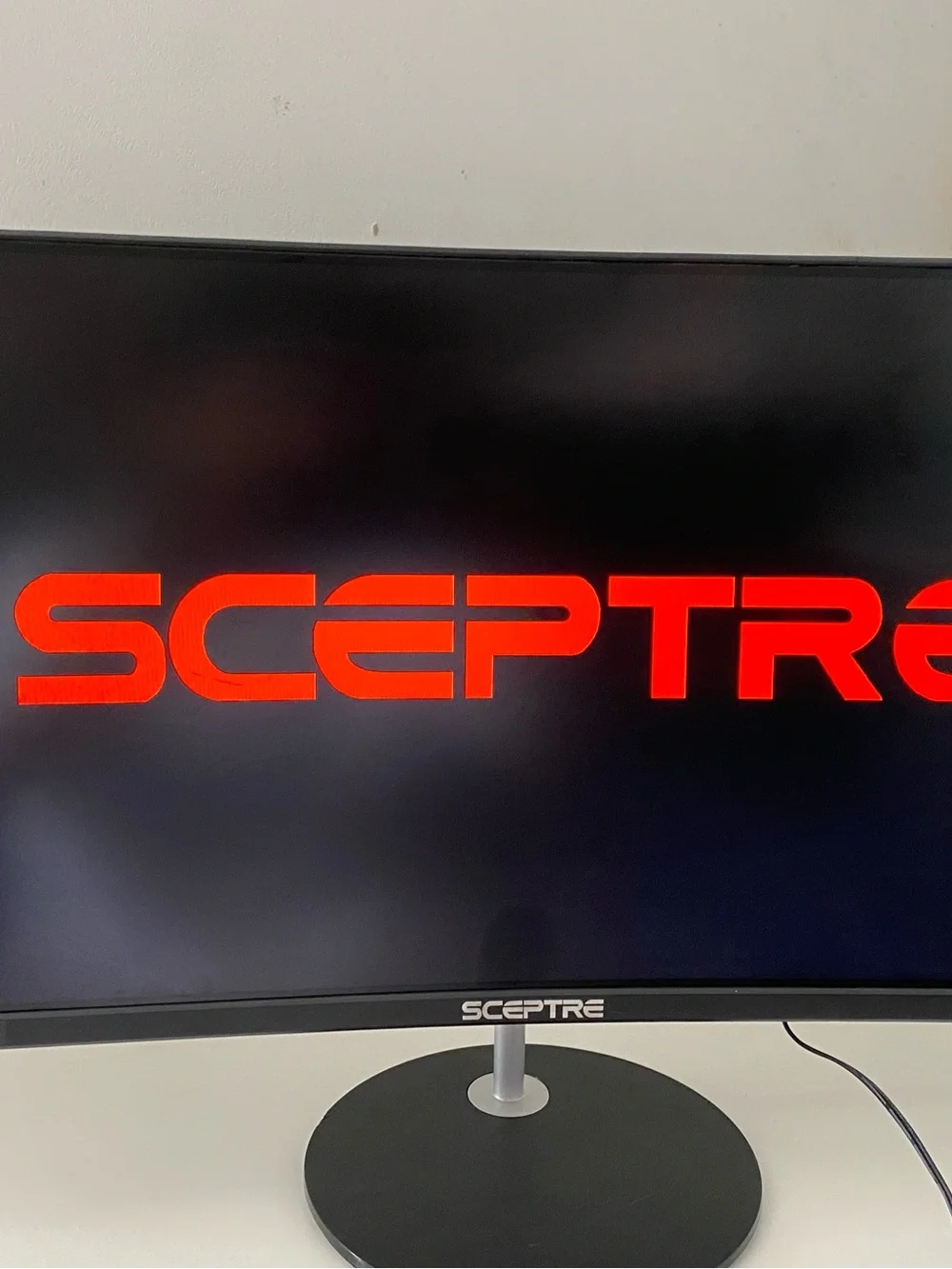 Sceptre 24-inch Curved Gaming Monitor 75hz Model T24 with Stand and Power Cord